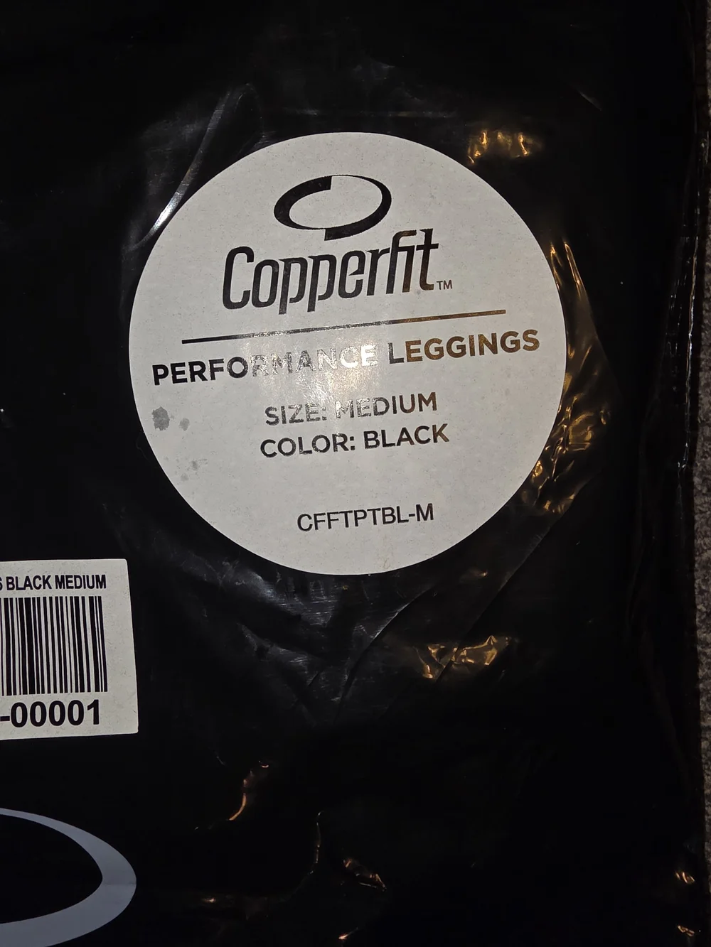 Copperfit High-Waist Black Leggings - Medium - Picture 9 of 11